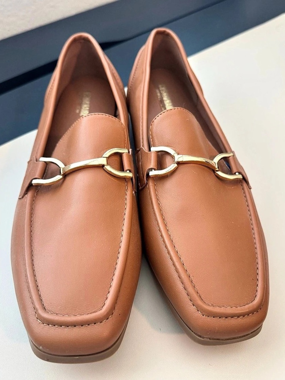 CUSHIONAIRE Brown Bit Woman’s Loafers size 10